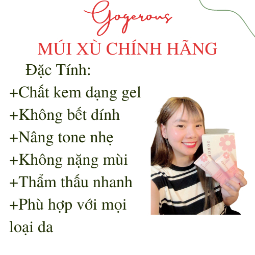 Kem chống nắng Múi Xù Gorgeous chính hãng SPF50+ bảo vệ da giúp trắng da chuyên sâu hộp lớn 150g kèm quà