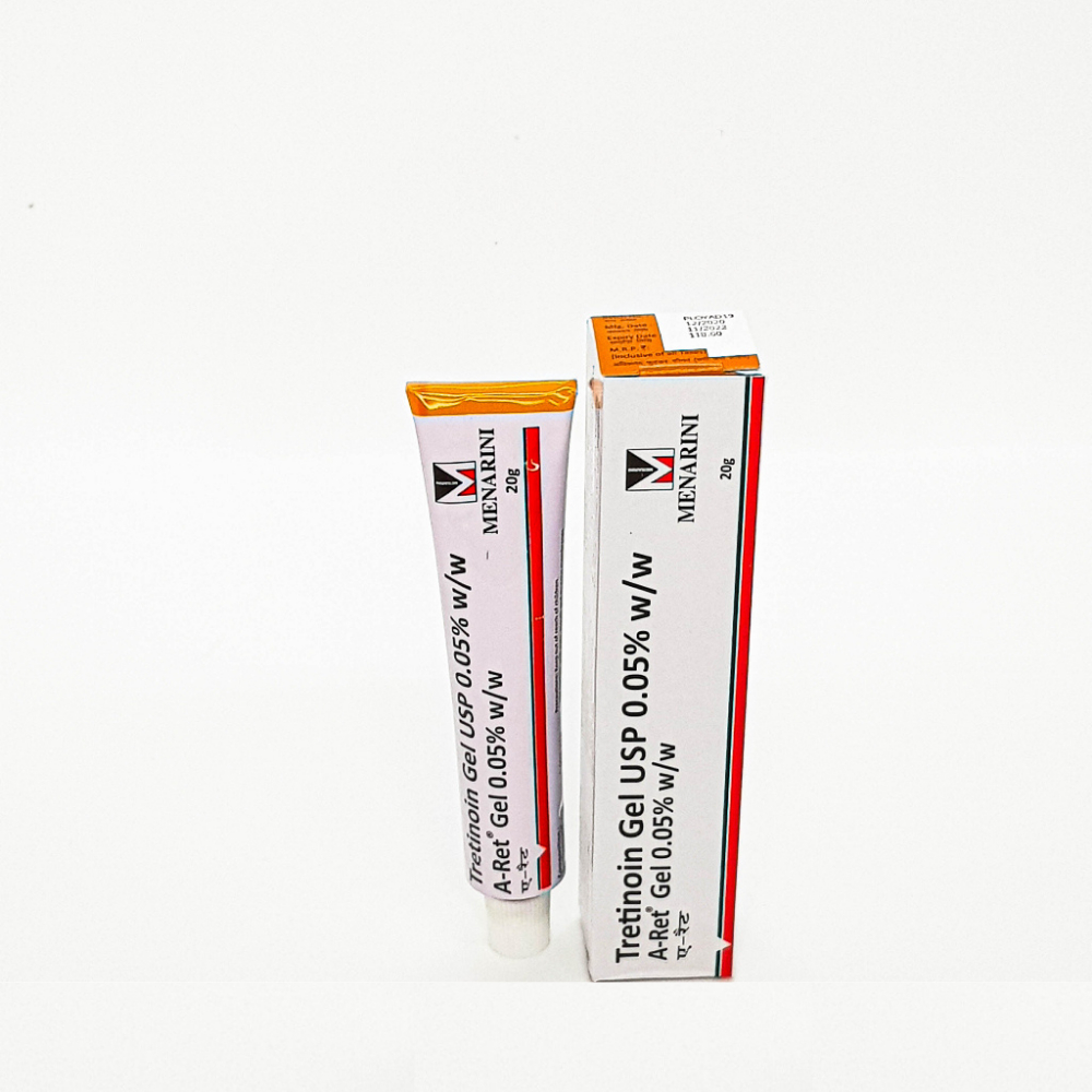 Gel mụn Tretinoin Aret Ấn Độ giúp giảm mụn, mờ thâm, nám, chống lão hóa và căng bóng da mặt - Unipharma - 20g