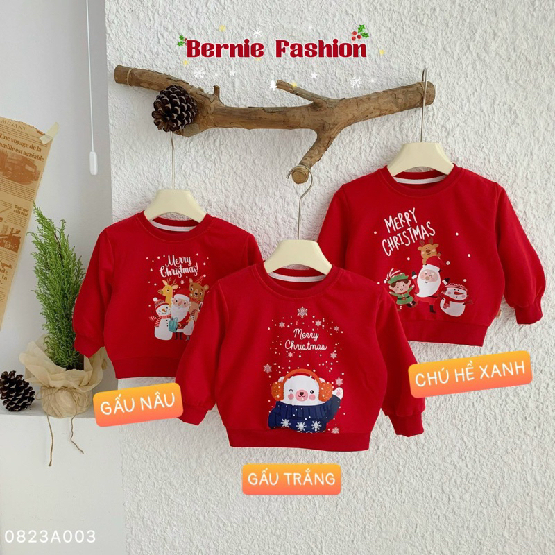 ÁO SWEATER ĐỎ HOẠ TIẾT GIÁNG SINH CHO BÉ