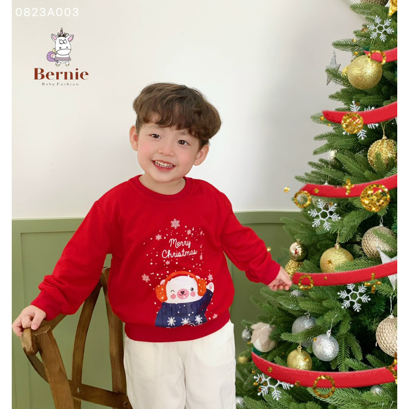 ÁO SWEATER ĐỎ HOẠ TIẾT GIÁNG SINH CHO BÉ
