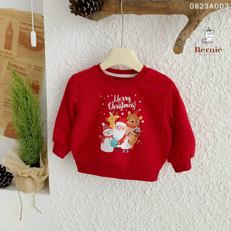 ÁO SWEATER ĐỎ HOẠ TIẾT GIÁNG SINH CHO BÉ