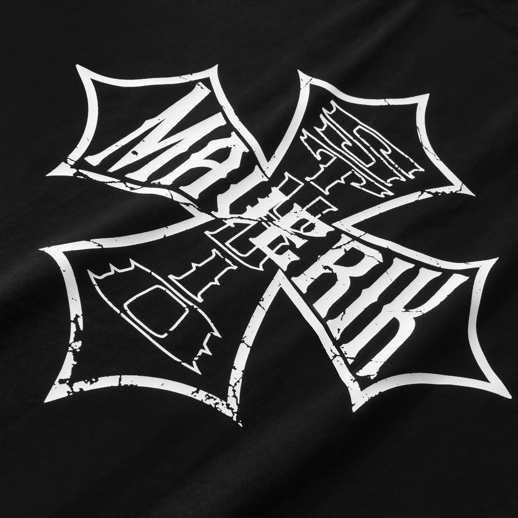 Áo thun MAVERIK Cross Logo Đen