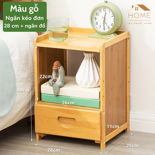 Kệ tủ gỗ đầu giường đơn giản hiện đại