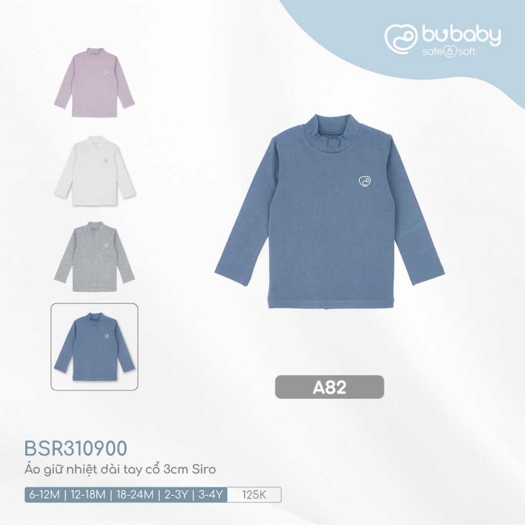 Bu baby - Áo giữ nhiệt dài tay cổ 3cm Siro BSR310900