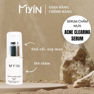 Serum chấm mụn Acne clearing serum MYIN chai 20ml hỗ trợ làm mờ thâm giảm mụn dành cho mọi loại da