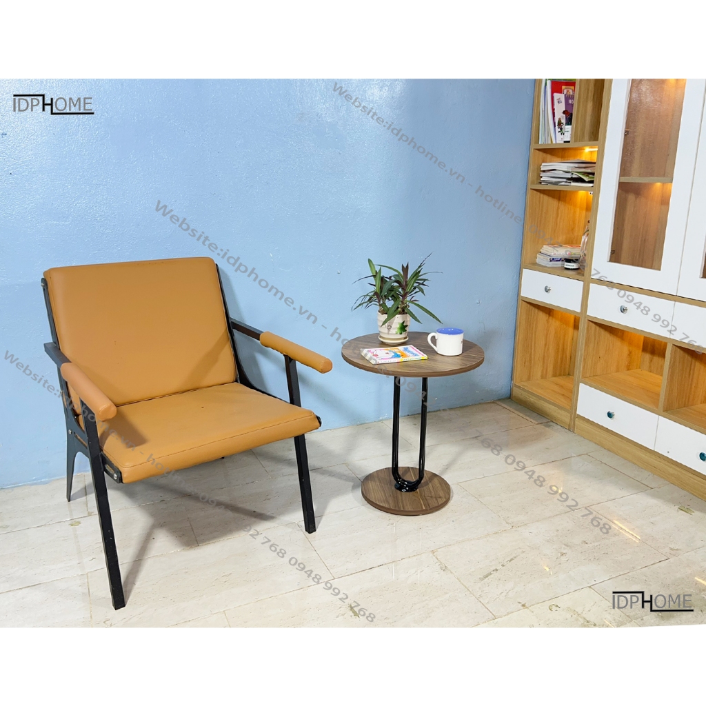 Mẫu bàn trà tròn cạnh sofa, bàn cho quán cafe, trà sữa, bàn trang trí cho phòng khách SP6806