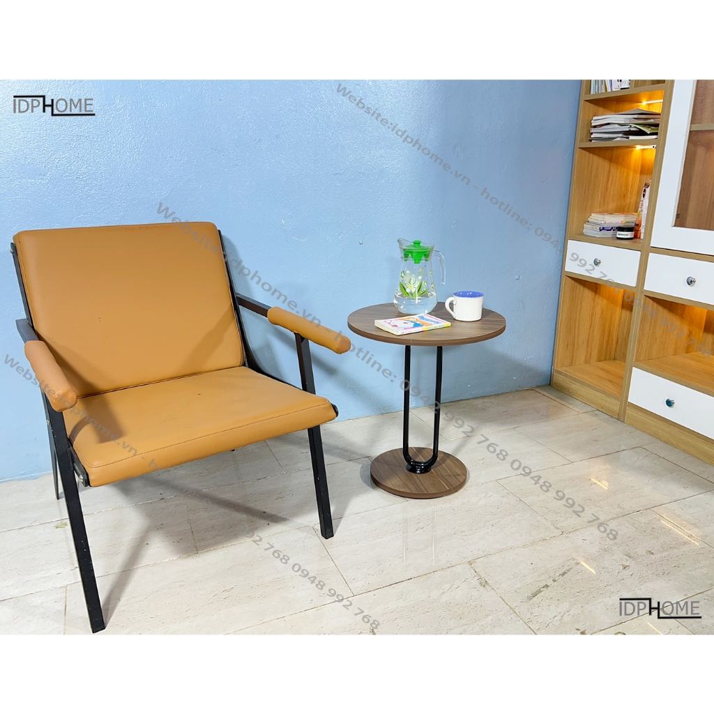 Mẫu bàn trà tròn cạnh sofa, bàn cho quán cafe, trà sữa, bàn trang trí cho phòng khách SP6806
