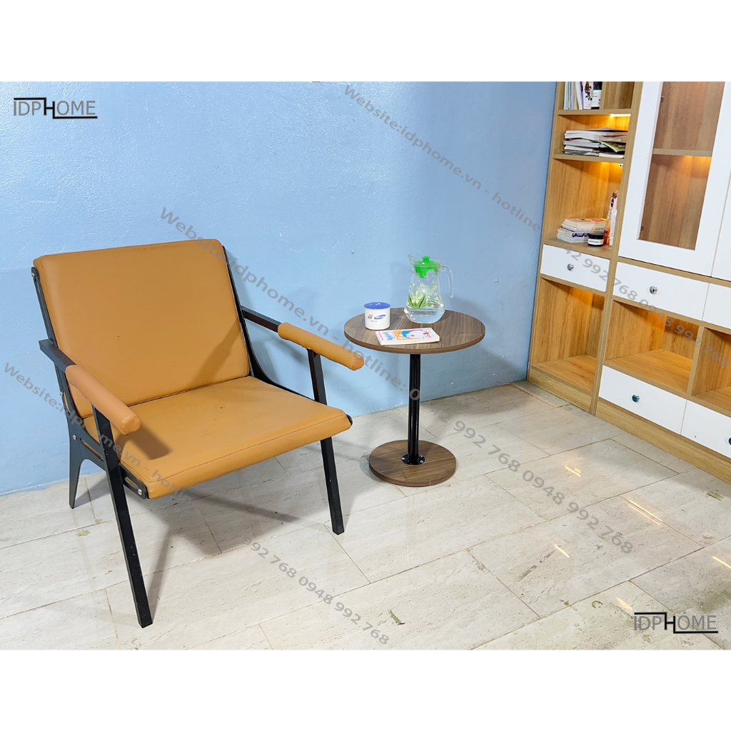 Mẫu bàn trà tròn cạnh sofa, bàn cho quán cafe, trà sữa, bàn trang trí cho phòng khách SP6806