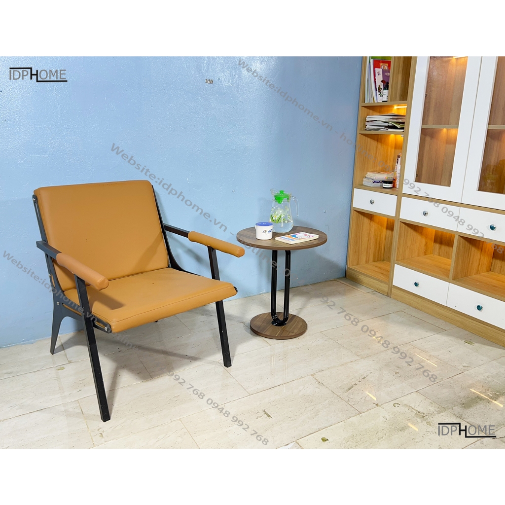 Mẫu bàn trà tròn cạnh sofa, bàn cho quán cafe, trà sữa, bàn trang trí cho phòng khách SP6806
