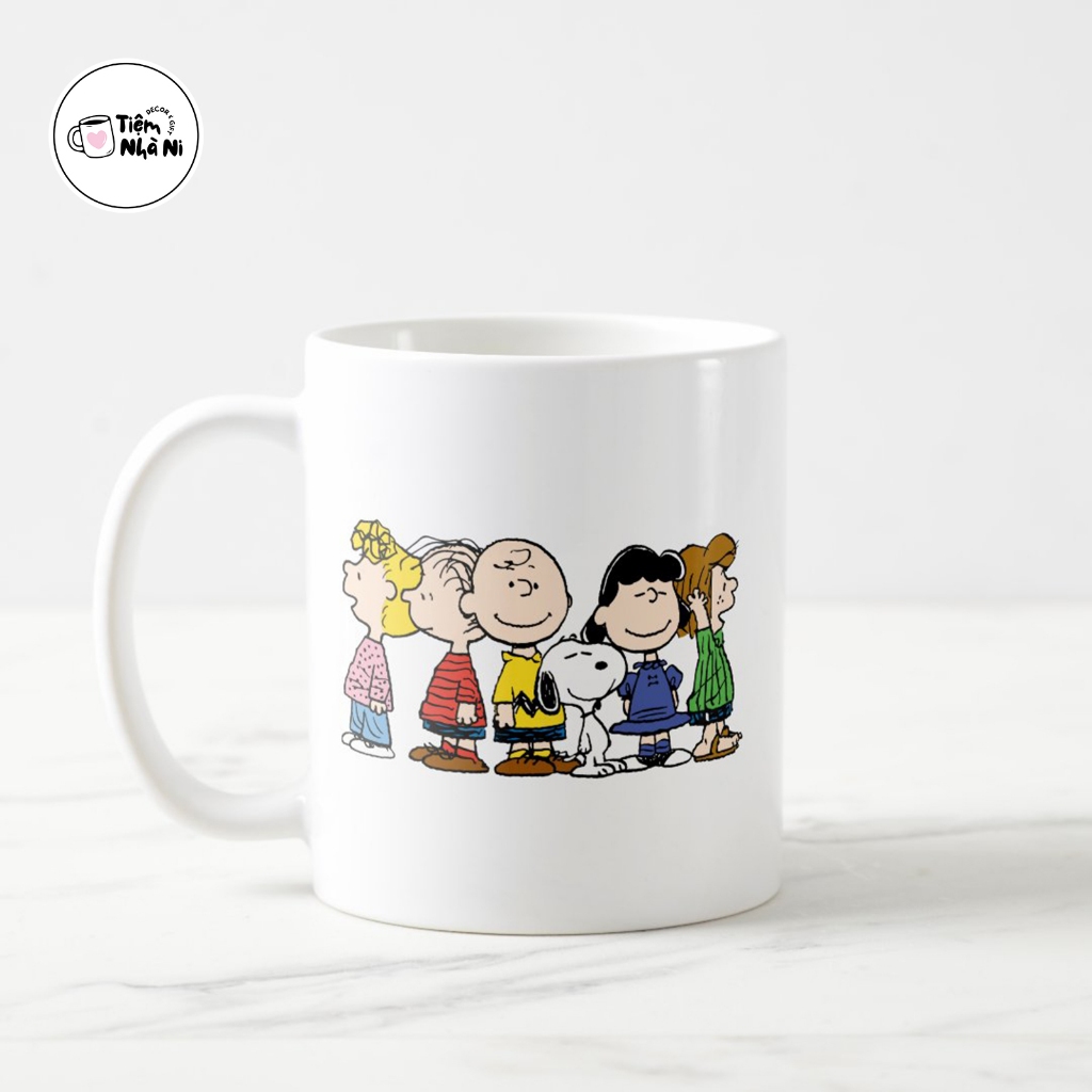 Ly sứ in hình Peanuts - Snoopy