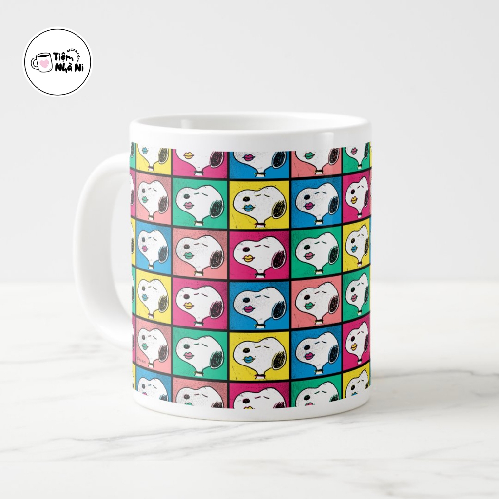 Ly sứ in hình Peanuts - Snoopy