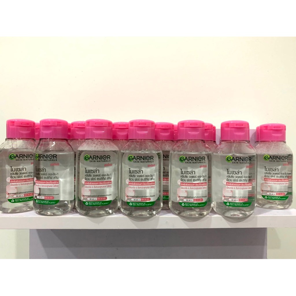 Nước tẩy trang Garnier hồng Micellar Water- Hàng khuyến mại 50ml