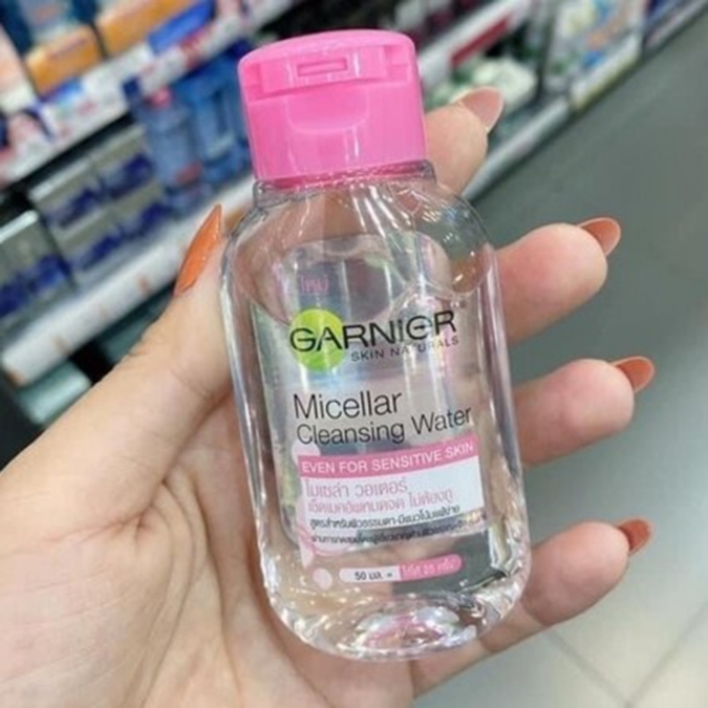 Nước tẩy trang Garnier hồng Micellar Water- Hàng khuyến mại 50ml