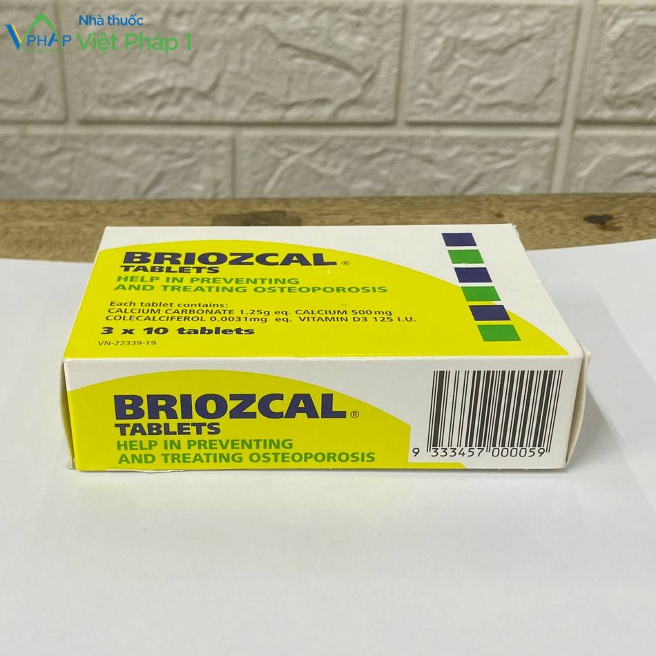 Briozcal hộp 30 viên nhập khẩu ÚC giúp bổ sung canxi, vitamin D3
