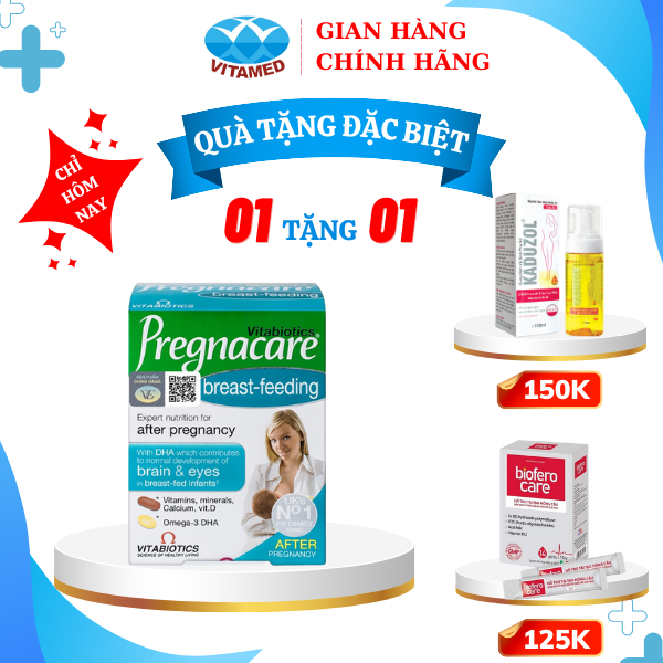 [ Mua 1 Tặng 1 ] Pregnacare Breast-feeding - Bổ Sung Vitamin Và Khoáng Chất Cho Phụ Nữ Cho Con Bú Hộp 84 Viên