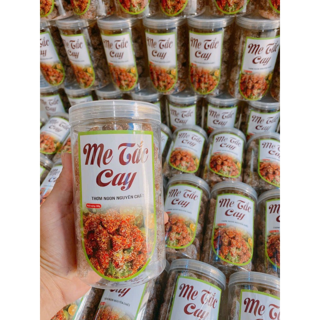 Kẹo me tắc xí muội chua cay hộp 500g