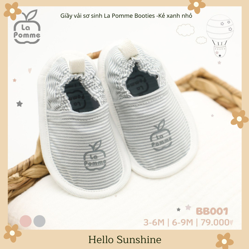 Giầy vải sơ sinh La Pomme Booties
