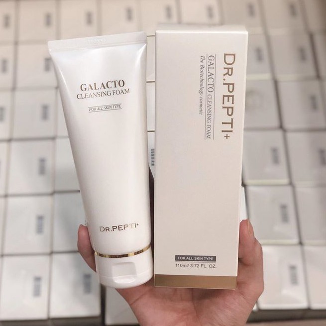 Sữa Rửa Mặt Gạo Giúp Làm Sạch Sâu Và Giúp Trắng Da, Mờ Thâm Sạm Dr.Pepti+ Galacto Cleansing Foam 110ml