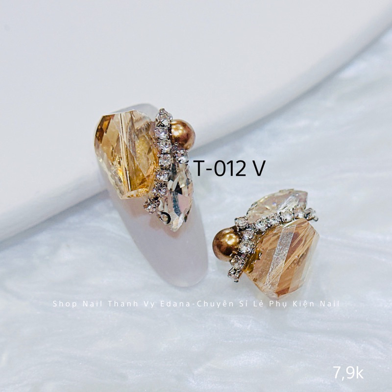 Chamr đá trang trí nail