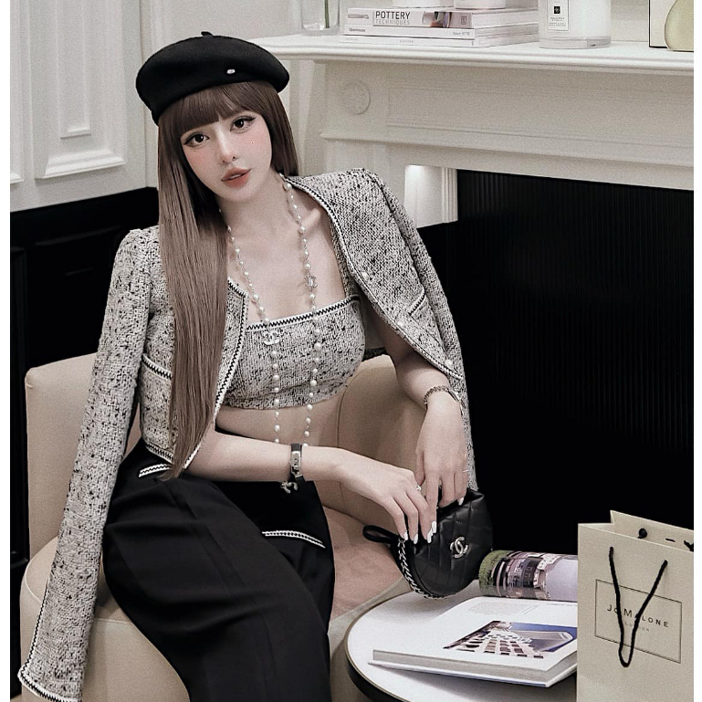 Set  dạ 3 món kèm quần dài MPB