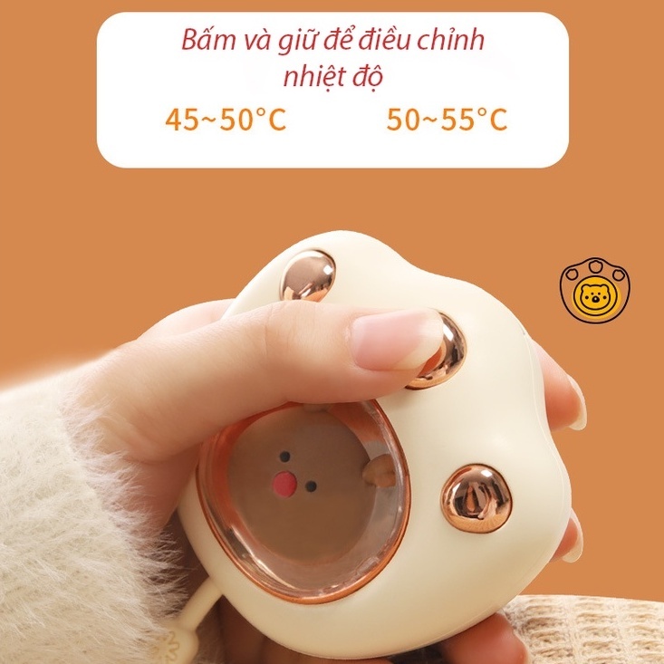Máy Sưởi Cầm Tay Mini Thông Minh Hình Thú Siêu Cute.