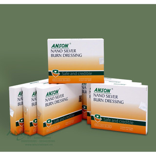(hỏa tốc) Gạc y tế Anson nano silver burn dressing (Gạc vết thương bỏng nano bạc Anson) - 1 miến