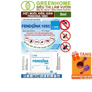 Thuốc Diệt Muỗi Greenhome, Fendona 10sc, Gói 5ml, Hiệu Quả, Không Mùi, Dễ Dùng, Diệt Ruồi, Kiến