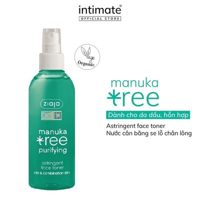 Nước Cân Bằng Manuka Tree Purifying Astringent ZIAJA Hỗ Trợ Se Khít Lỗ Chân Lông, Dưỡng Ẩm Cho Da 200ml