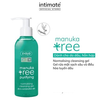 Gel Rửa Mặt Sạch Sâu Và Điều Hòa Tuyến Dầu Manuka Tree Purifying ZIAJA Giúp Loại Bỏ Bụi Bẩn 200ml