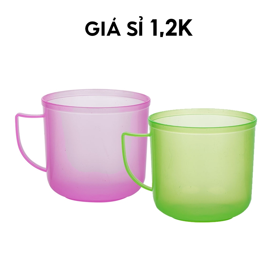 Cốc mai bé có quai cầm Việt Nhật 6220- Cốc nhựa uống nhở nhắn, xinh xắn phù hợp cho các bé 01763