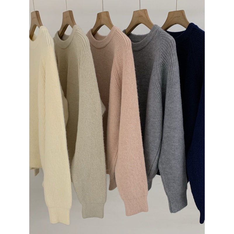 KAYY. Áo len đan trơn _ Aldt