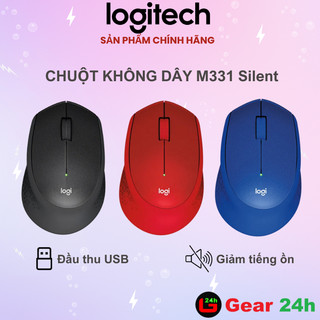 Chuột Không dây Logitech M331 Silent - giảm tiếng ồn - Kết nối USB