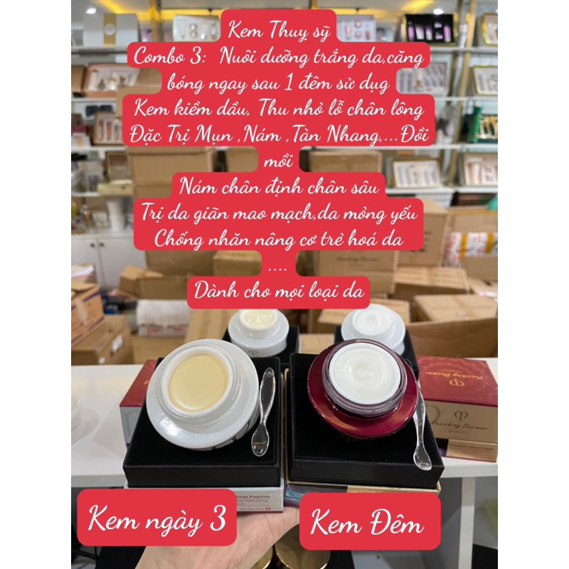 Combo Kem Ngày Đêm Vanshing Dermar Thuỵ Sĩ