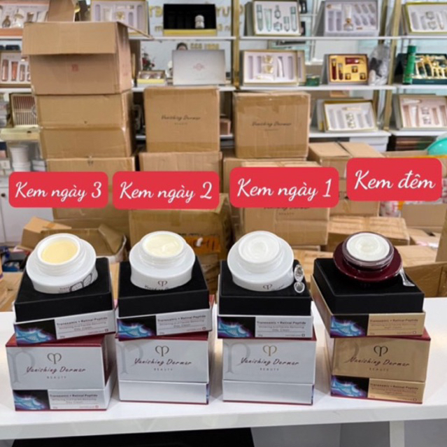 Combo Kem Ngày Đêm Vanshing Dermar Thuỵ Sĩ