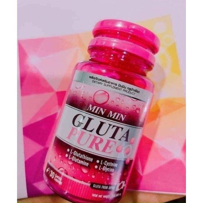 VIÊN UỐNG TRẮNG DA MIN MIN GLUTA PURE THÁI LAN