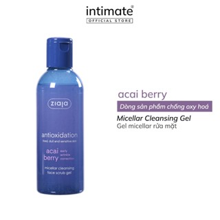 Gel Rửa Mặt Acai Berry Micellar Cleansing Face Scrub ZIAJA Chống Oxy Hóa Và Loại Bỏ Độc Tố Cho Da 200ml