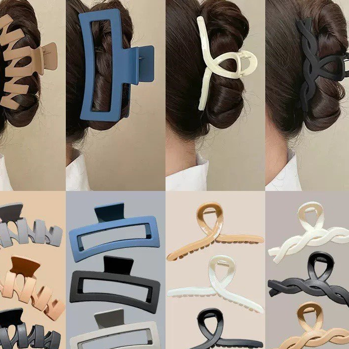 Kẹp cua nhám màu trà sữa ngâu nhiêu phong cách Hàn