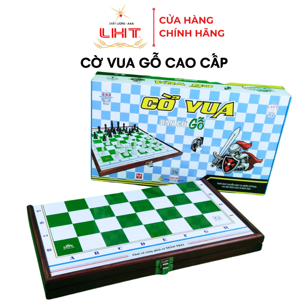 Cờ Vua Gỗ . Bàn (Chuẩn BGD) - Tiện lợi, bàn cờ cao cấp, có thể gấp lại  [Chính hãng AAA - LHT]