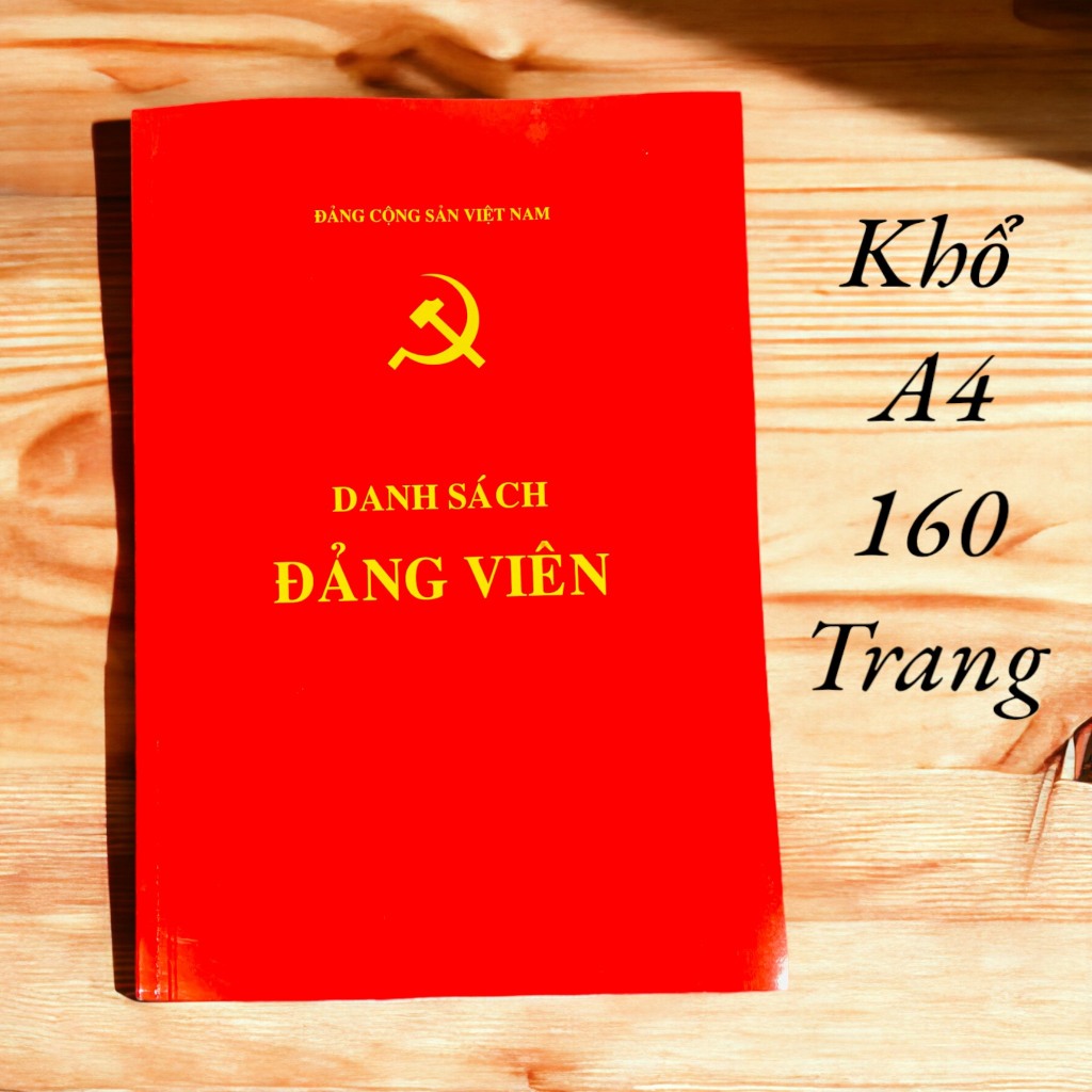 Sổ Danh sách Đảng Viên - Mẫu 7- HSĐV theo Hướng dẫn 12 - Khổ A4 - 160 Trang