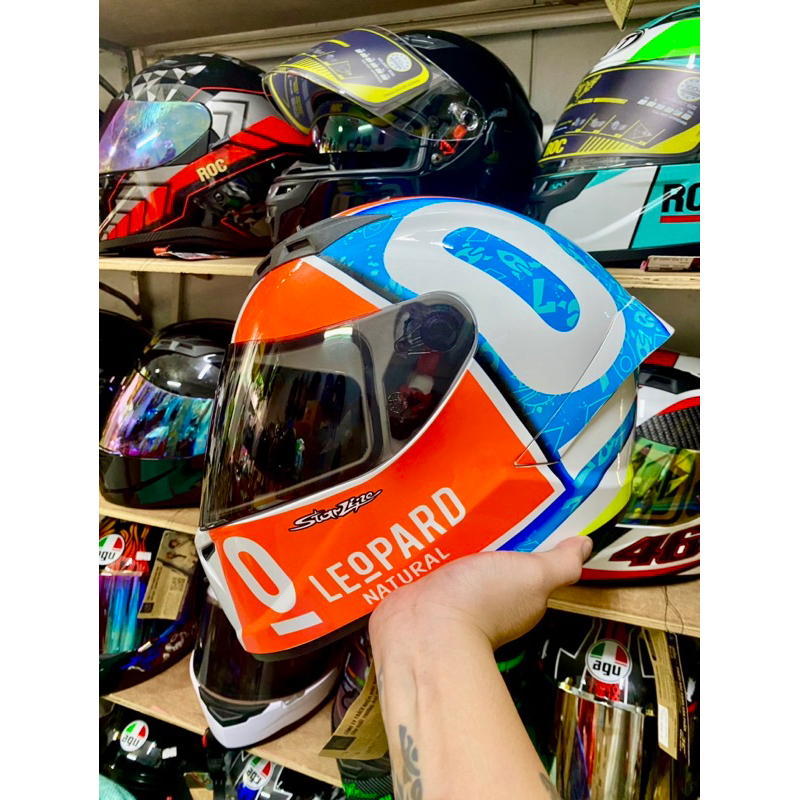 Mũ bảo hiểm Royal M266 2 kính tem Leopard Thái Lan