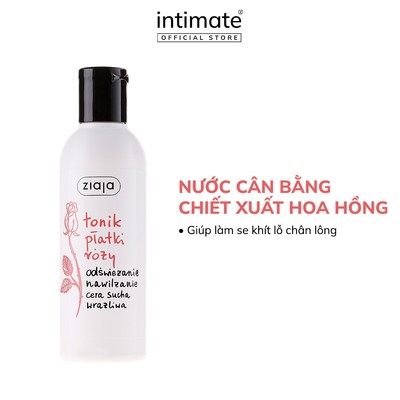 Nước Cân Bằng Dưỡng Ẩm Da Tonik Platky Rozy ZIAJA Chiết Xuất Từ Hoa Hồng, Giúp Làm Se Khít Lỗ Chân Lông 200ml dT1.2027