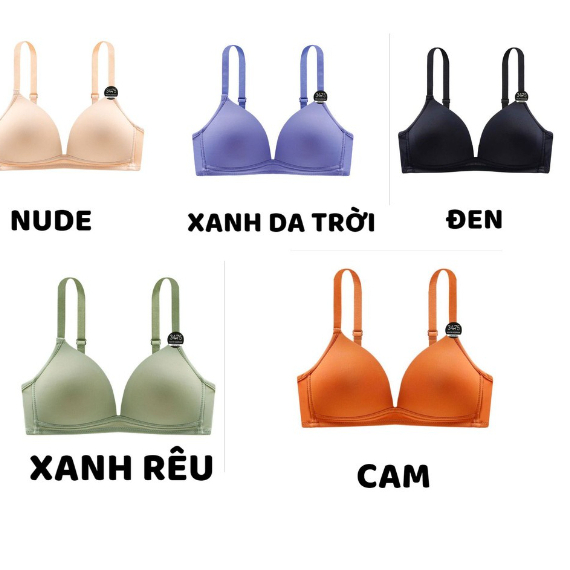 Áo Lót Nữ Đúc Su Nâng Ngực màu trơn tôn vòng 1 gợi cảm mã AL21