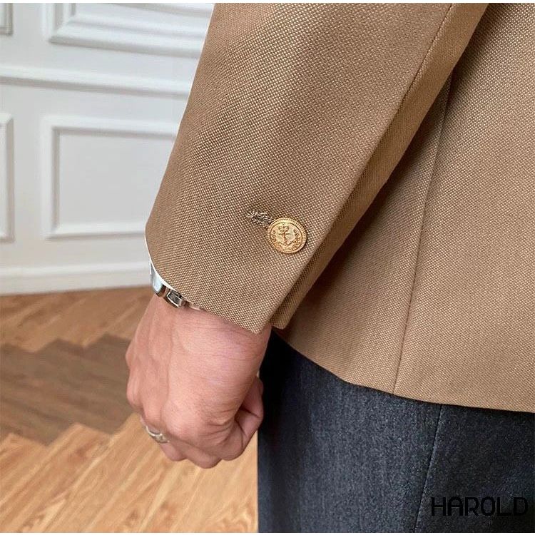 Suit Jacket Nam Cao Cấp Harold Imperial Peak Lapel - Áo Vest Công Sở Sang Trọng, Chống Nhăn, Độ Bền Cao, Formal