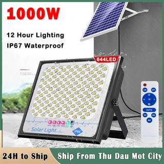 Đèn năng lượng mặt trời 1000W đèn led Ngoài Trời chống thấm đèn năng lượng mặt trời sân vườn
