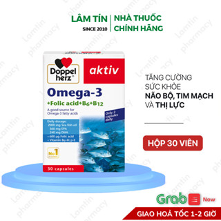 ✔(Chính Hãng) Viên uống tăng cường thị lực, tim mạch và não bộ Doppelherz Omega 3 (Hộp 30v)