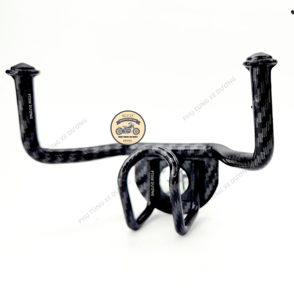 Móc Treo Đồ Cacbon mẫu mới, móc 3 chấu Cacbon Vario,Vision, Scoopy  Titan tặng Kèm móc U , Móc Treo đồ inox, 7 màu