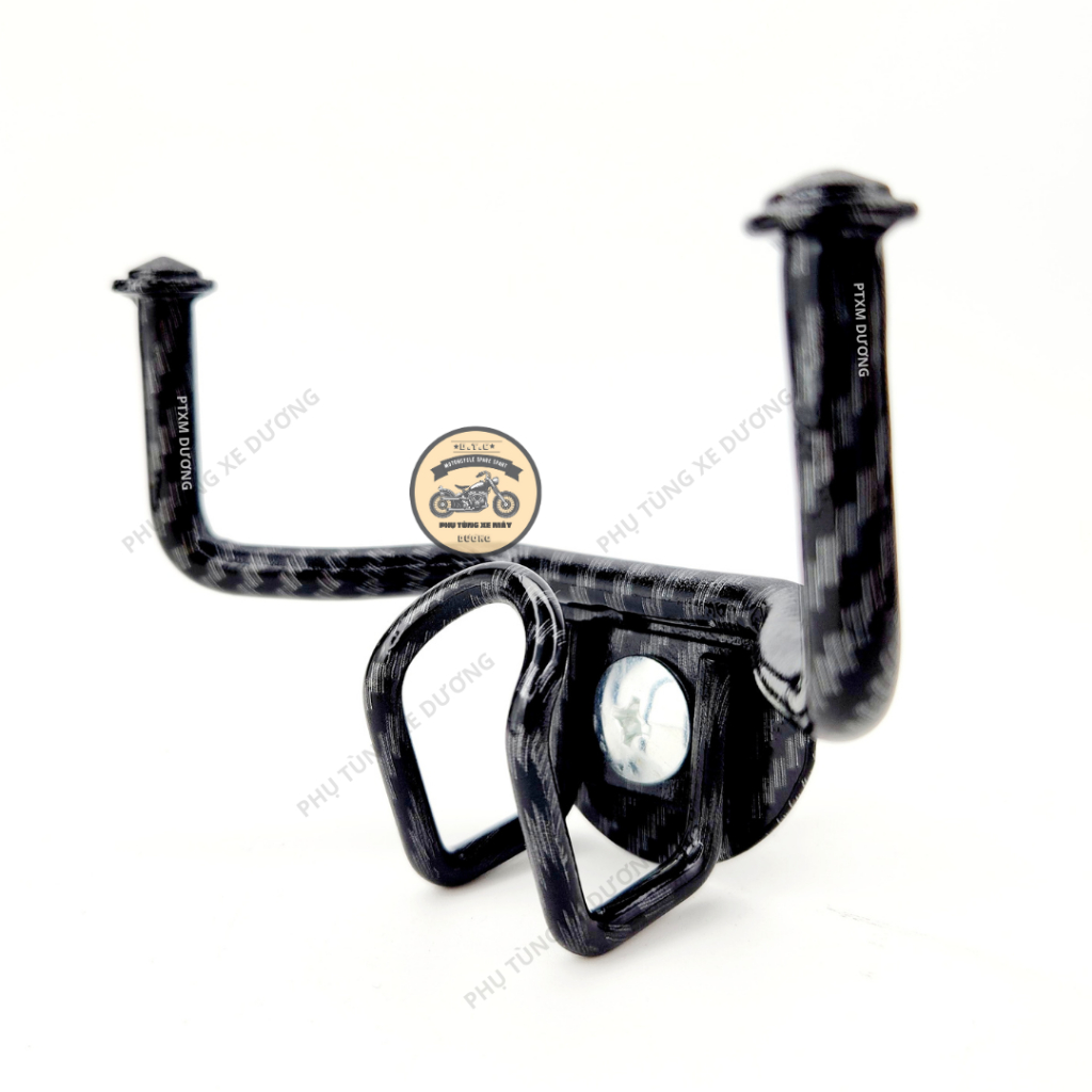 Móc Treo Đồ Cacbon mẫu mới, móc 3 chấu Cacbon Vario,Vision, Scoopy  Titan tặng Kèm móc U , Móc Treo đồ inox, 7 màu