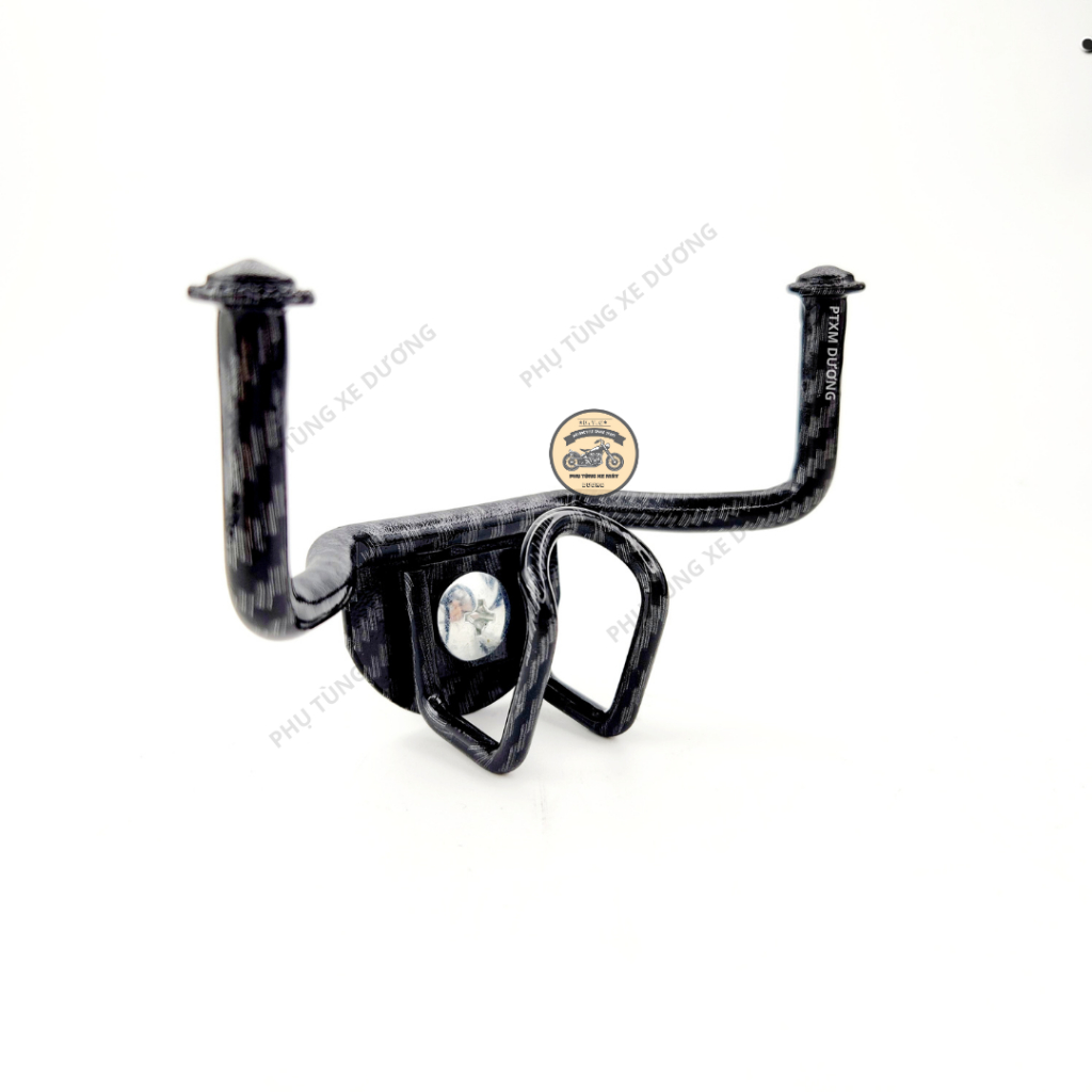 Móc Treo Đồ Cacbon mẫu mới, móc 3 chấu Cacbon Vario,Vision, Scoopy  Titan tặng Kèm móc U , Móc Treo đồ inox, 7 màu