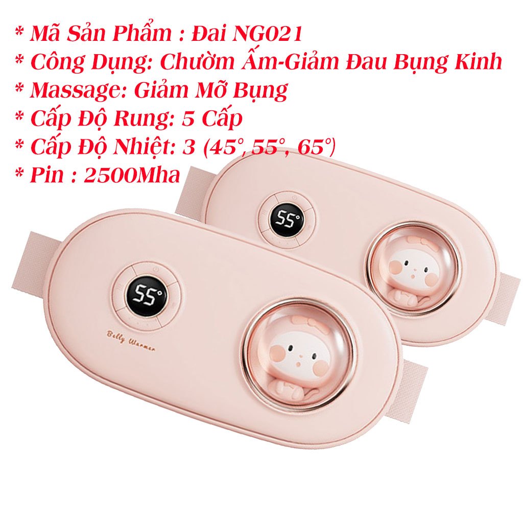 Đai Chườm Nóng Bụng Kinh, Máy Làm Ấm Bụng Kinh, Đai Làm Ấm Giảm Đau Bụng Kinh kỳ kinh nguyệt cho bạn gái.