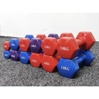 Tạ tay sắt bọc cao su cao cấp 3 kg, 4 kg, 5 kg